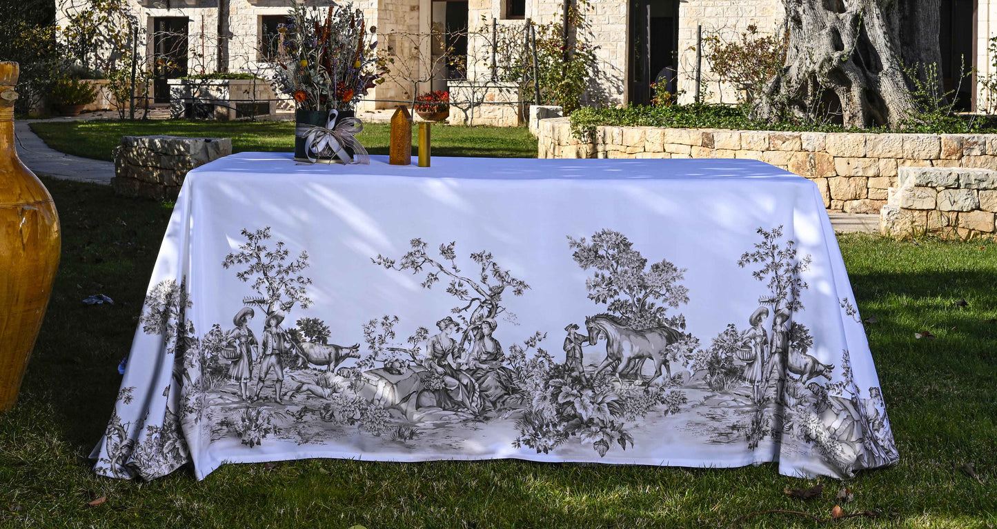 TOVAGLIA STAMPATA ART. BORGOGNA RETTANGOLARE - Domakalè