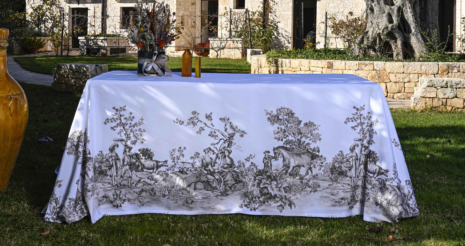 TOVAGLIA STAMPATA ART. BORGOGNA RETTANGOLARE - Domakalè