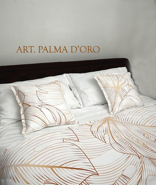 SET COPRILETTO + CUSCINI NO STIRO ART. PALMA D'ORO - Domakalè