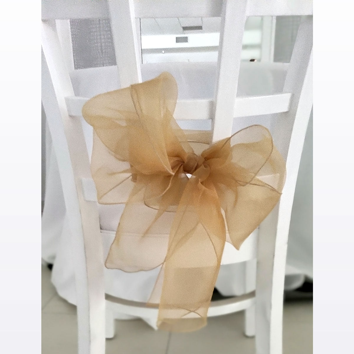 FIOCCO ORGANZA PER COPRISEDIA - Domakalè