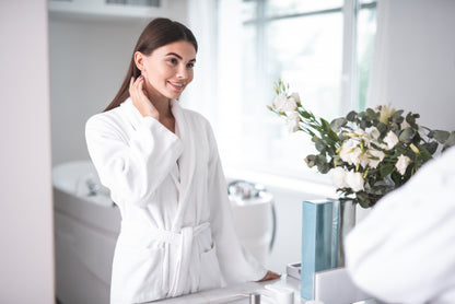 HOTEL HOODED BATHROBE