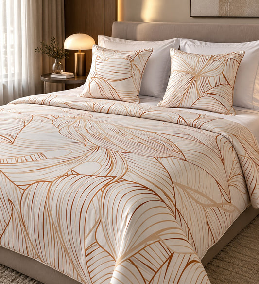TOP SHEET + CUSCINI NO STIRO ART. PALMA D'ORO