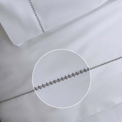 TOP SHEETS AND PILLOWCASES IN COTTON PERCALE ART. LUCA + HEARTSHEET