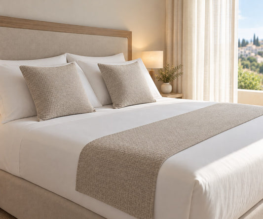 STOLA/RUNNER DA LETTO E FEDERE ART. PERSEO 55 IGNIFUGO
